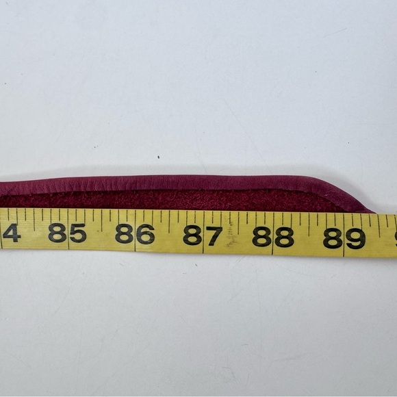 ADA Brand Dark Red Leather Wrap Belt OS - Picture 8 of 8